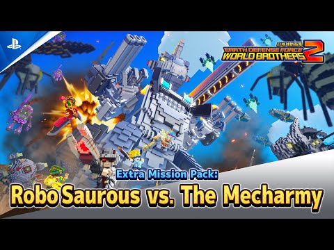 Earth Defense Force: World Brothers 2 – DLC Trailer: Robo Saurous vs The Mecharmy | PS5 & PS4 Games