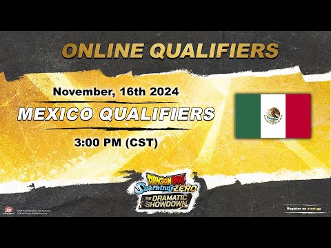 DRAGON BALL: Sparking! ZERO – THE DRAMATIC SHOWDOWN – MEXICO ONLINE QUALIFIERS