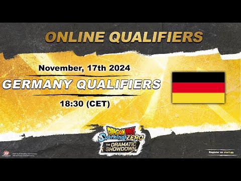 DRAGON BALL: Sparking! ZERO – THE DRAMATIC SHOWDOWN – GERMANY ONLINE QUALIFIERS