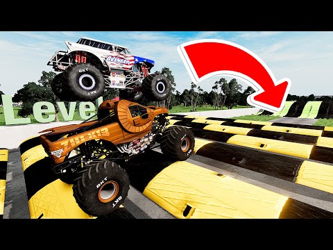 Monster Truck VS Giant Hill Track Parkour Challenge – BeamNG Drive