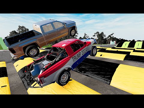 Monster Truck VS Giant Hill Track Parkour Challenge #2 – BeamNG Drive