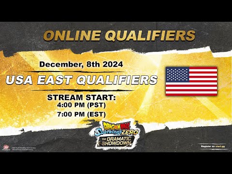 DRAGON BALL: Sparking! ZERO – THE DRAMATIC SHOWDOWN – US EAST ONLINE QUALIFIERS