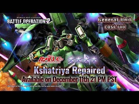 MOBILE SUIT GUNDAM BATTLE OPERATION 2 – Kshatriya Repaired Trailer