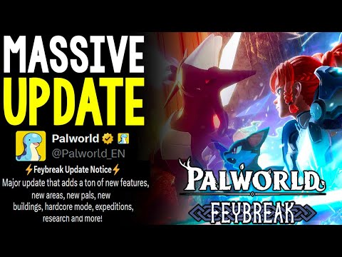 Absolutely MASSIVE NEW Palworld Update! Huge NEW CONTENT, New Pals, FREE Skins and More New Content