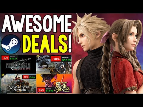 ABSOLUTELY AWESOME STEAM PC GAME DEALS – FINAL FANTASY VII REBIRTH, MONSTER HUNTER WILDS + MORE!