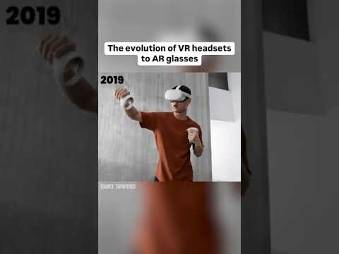 Evolution of VR headsets to AR glasses