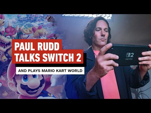 Paul Rudd Talks Switch 2 and Plays Mario Kart World