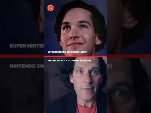 PAUL RUDD SNES vs Switch 2 Commercial