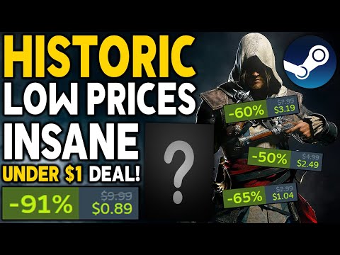HISTORIC LOW Steam Game Deals – Insane Deal UNDER  + More SUPER CHEAP Game Deals to Buy on Steam!