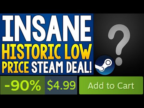 NEW Insane HISTORIC LOW PRICE Steam Game Deal + More Great Steam Game Deals!