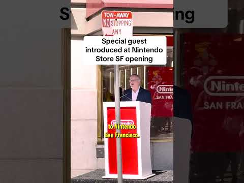 SURPRISE guest at the Nintendo Store opening in San Francisco