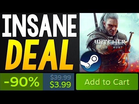 The ABSOLUTELY INSANE Witcher 3 Deal is Now On STEAM + More AWESOME STEAM PC Game Deals UNDER !