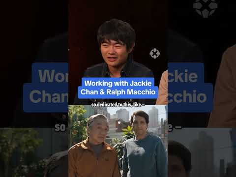 They’re right behind me, aren’t they? #karatekidlegends #benwang #jackiechan #ralphmacchio #movie