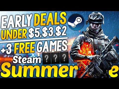 Great EARLY STEAM SUMMER SALE 2025 Game Deals UNDER ,  and  + Get 3 FREE Steam PC Games!