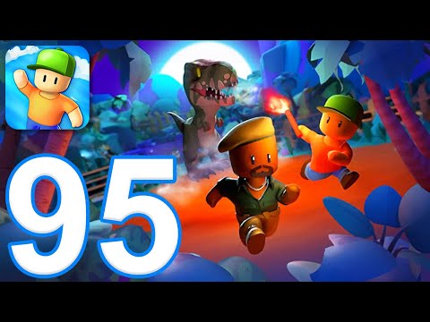 Stumble Guys – Gameplay Walkthrough Part 95 – Jurassic Rush (iOS, Android)