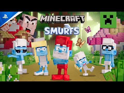 Minecraft – Smurfs DLC Trailer | PS5 & PS4 Games