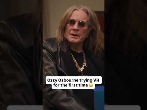 Ozzy Osbourne trying VR for the first time
