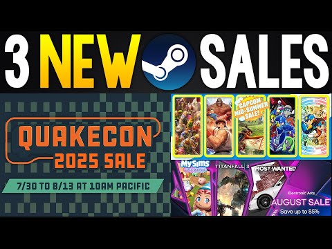 3 Huge NEW Steam Sales Right Now – Tons of GREAT PC Game Deals!