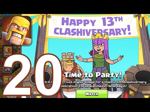 Clash of Clans – Gameplay Walkthrough Part 20 – 13th Clashiversary (iOS, Android)