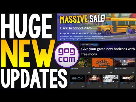 HUGE GOG UPDATES – NEW FREE MODS + GIGANTIC NEW SALE!