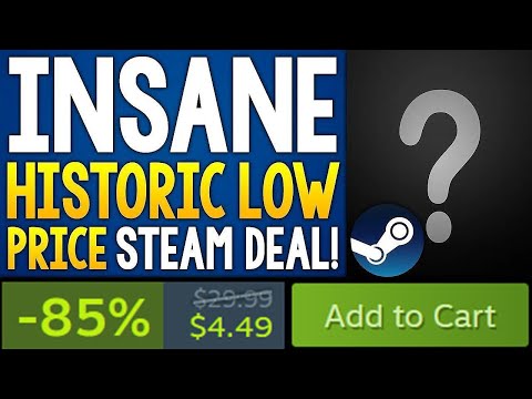 ABSOLUTELY AWESOME NEW HISTORIC LOW STEAM PC GAME DEAL UNDER  + MORE HISTORIC LOW STEAM GAME DEALS